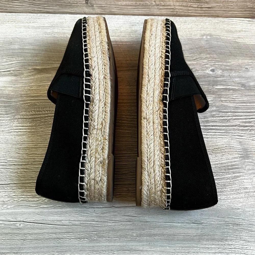 Circus by Sam Edelman Christina black canvas espadrilles size 10